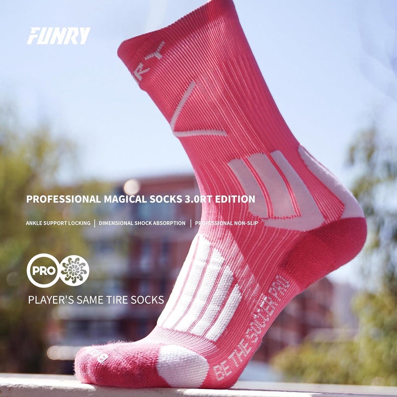 FUNRY Store Grip Socks Soccer for Men&Women,Non-Slip Soccer Socks,Elite Compression Socks for Running Basketball （ men's size 6-11） - Image 5
